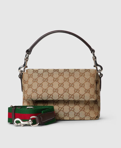 Sac à bandoulière en toile GG petit format