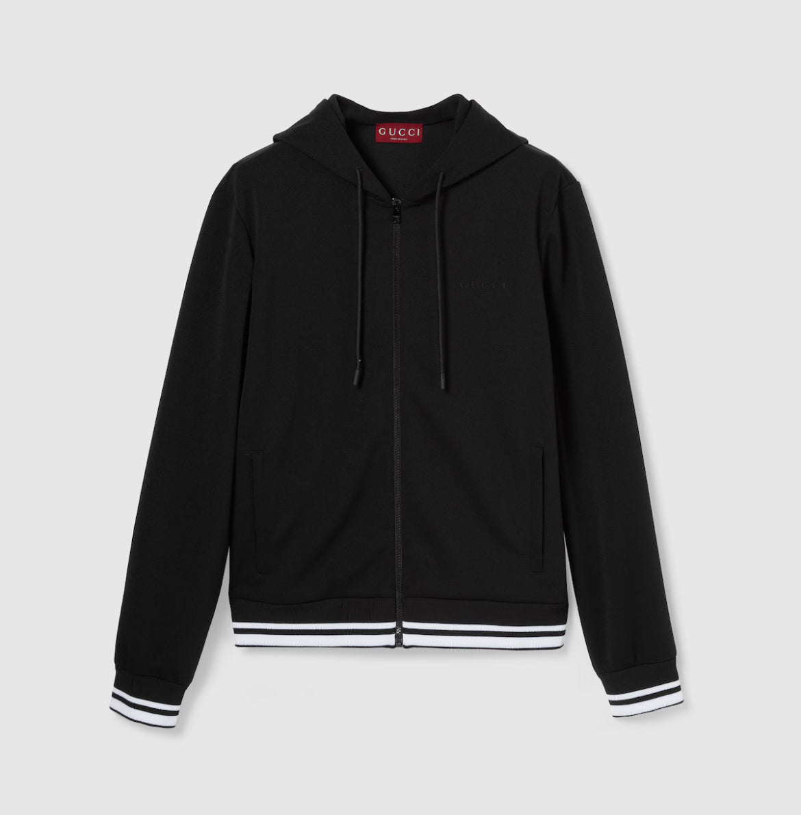 Chaqueta de jersey con capucha y cremallera