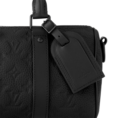 Bolso de hombro Keepall 25 de cuero negro