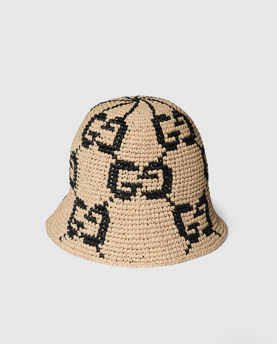 Sombrero cloche de paja GG