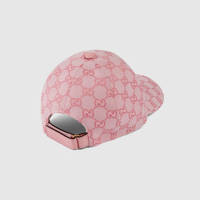 Gorra de lona rosa GG