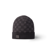 Bonnet et Écharpe Néo Petit Damier Noir