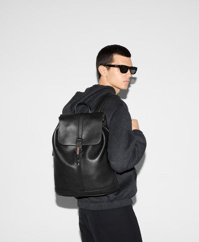 Mochila mediana con rayas Web