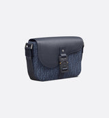 Sac Messenger à rabat Saddle Small bleu marine