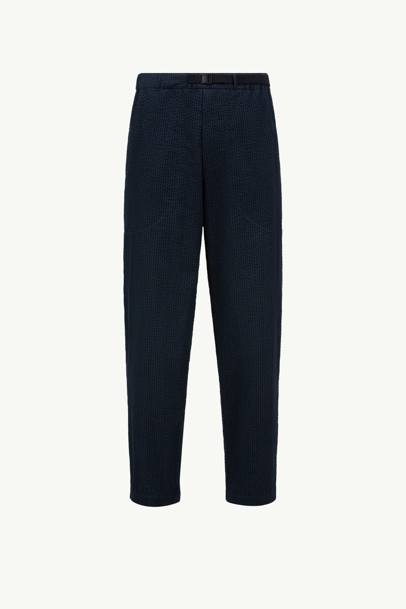 PANTALONES DE SEERSUCKER CON CINTURÓN