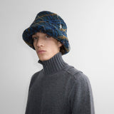 Bob en molleton Check Argil midnight