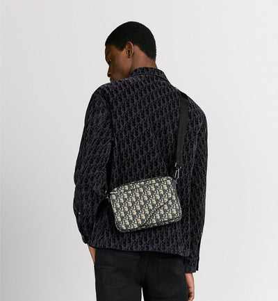 Sillín de triple bolsa negro y beige