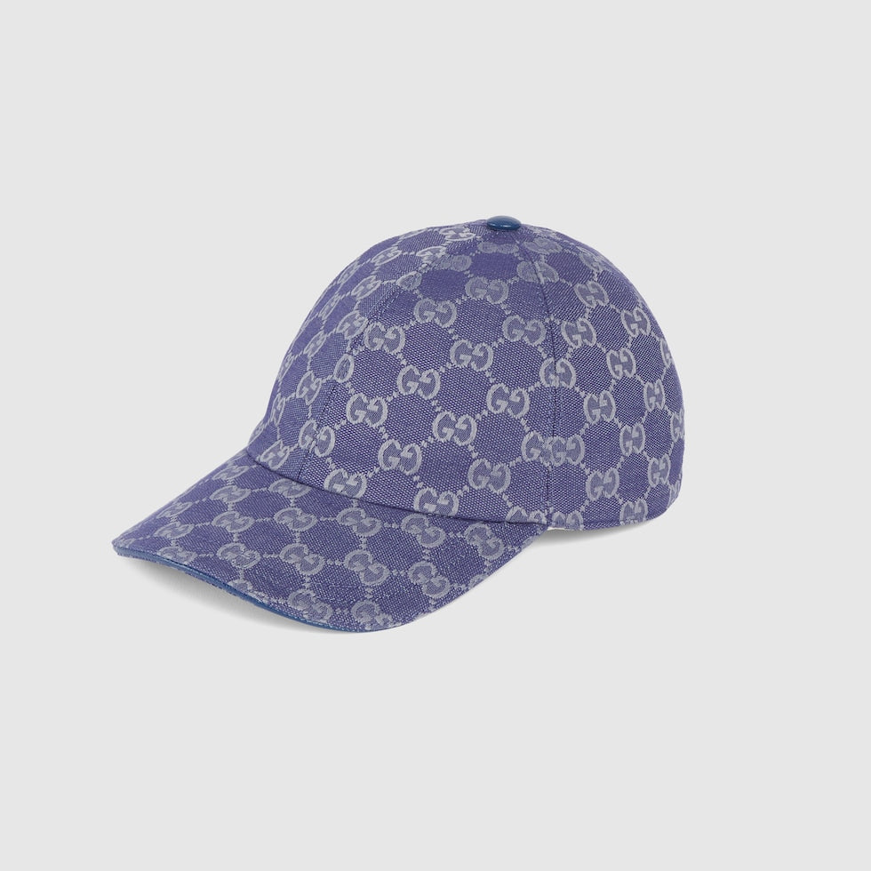 GORRA DE LONA GG Azul grisáceo