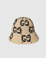 Chapeau cloche en paille GG