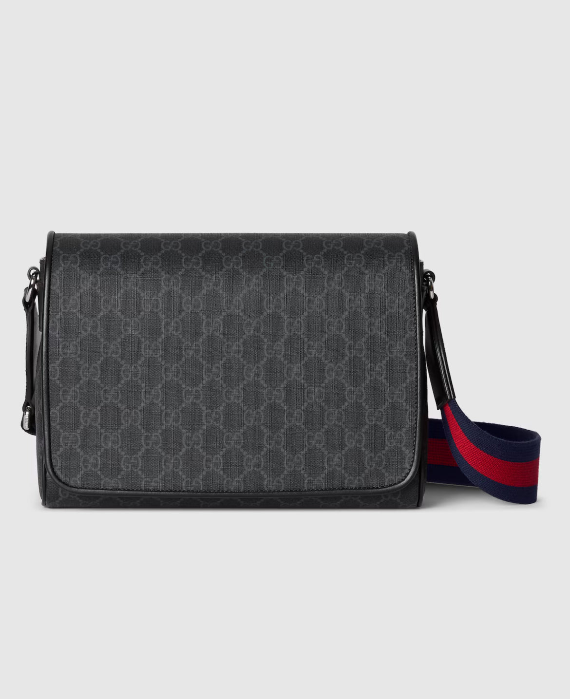 Bolso de hombro mediano negro GG