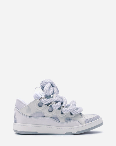 LANVIN CON CORDONES DE SERPIENTE BLANCO