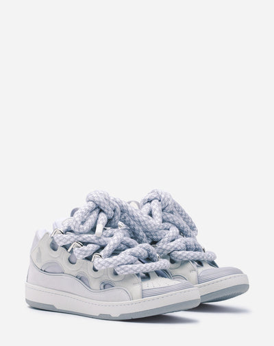 LANVIN CON CORDONES DE SERPIENTE BLANCO