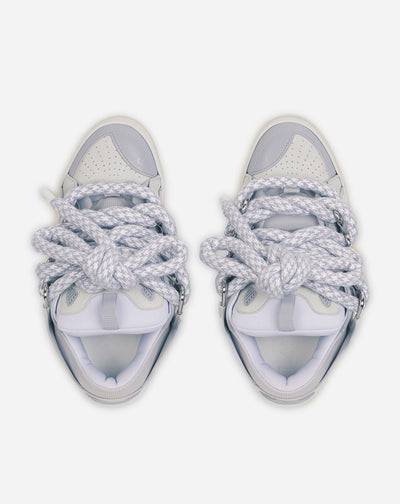 LANVIN CON CORDONES DE SERPIENTE BLANCO