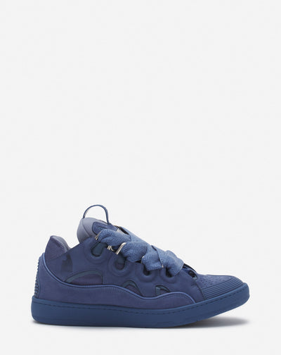LANVIN LEATHER CURB AZUL MARINO