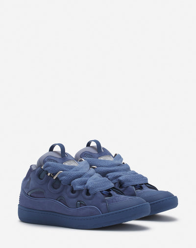 LANVIN LEATHER CURB AZUL MARINO
