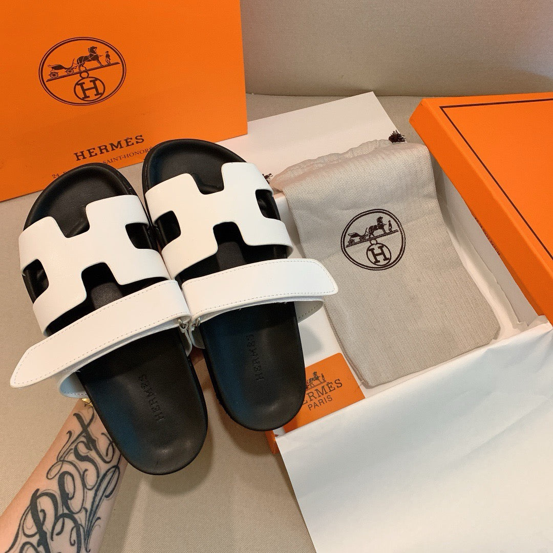 Hermes - Sandales Chypre Blanc