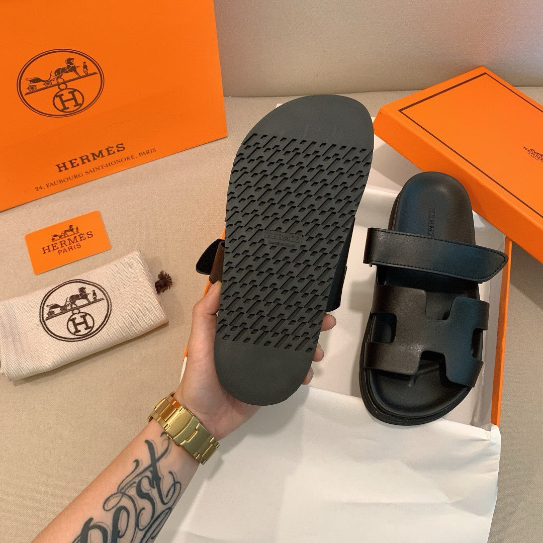 Hermes - Sandales Chypre Noir
