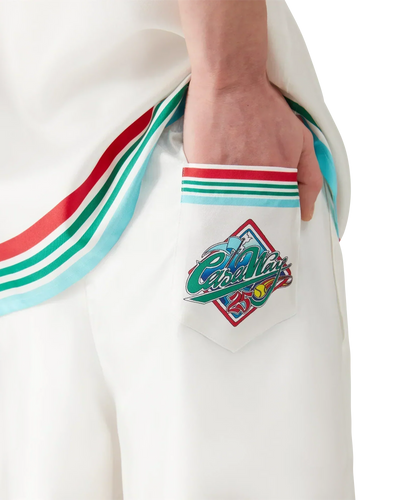 Pantalones cortos de seda de la Serie Mundial de Casa Way