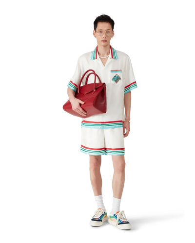 Pantalones cortos de seda de la Serie Mundial de Casa Way