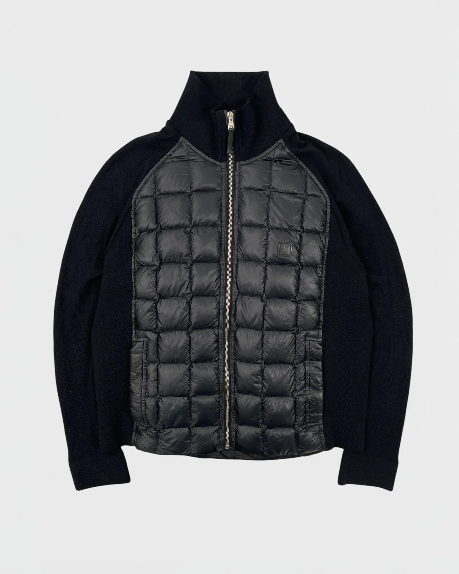 Chaqueta tipo cárdigan de dos materiales de Louis Vuitton