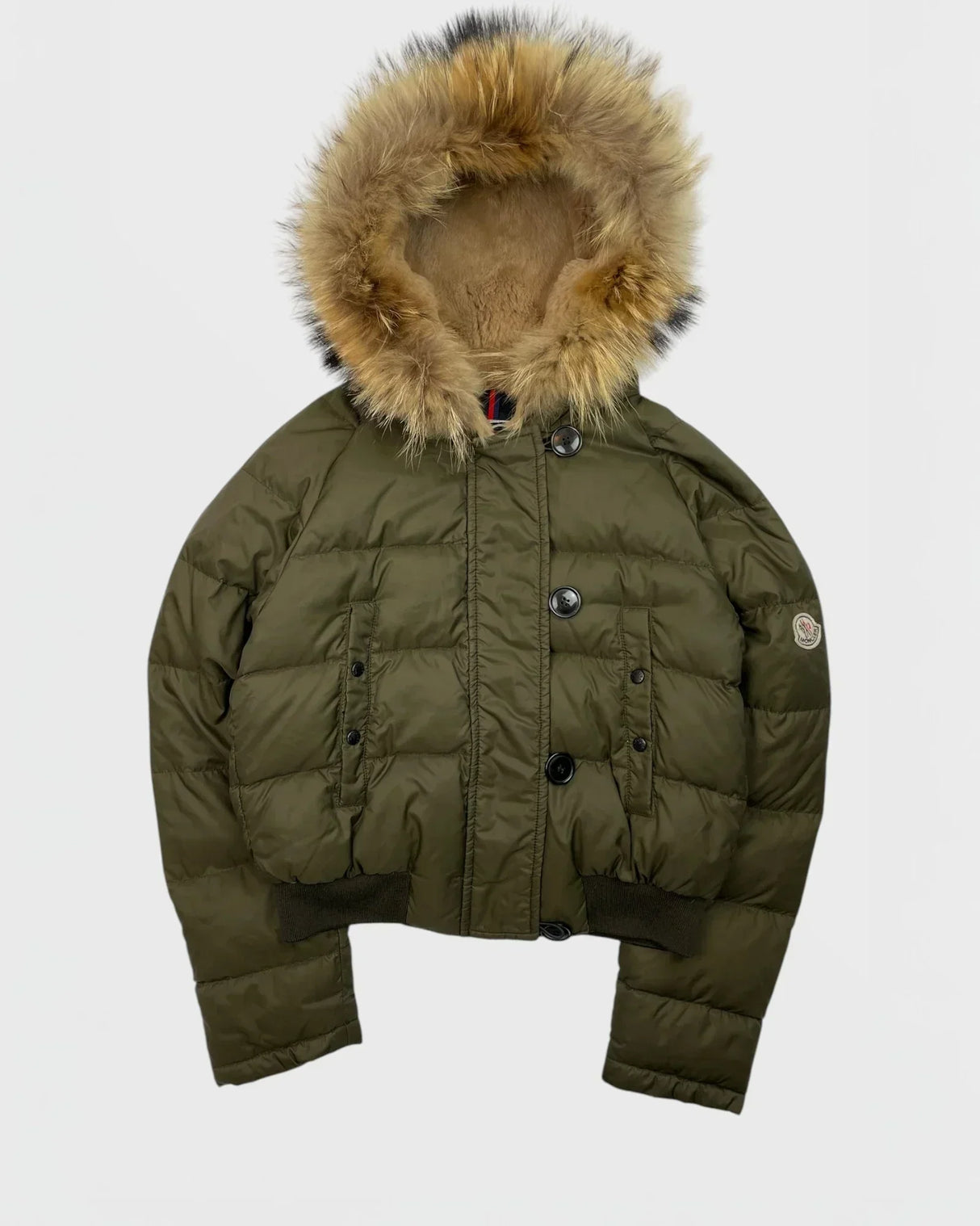 Chaqueta de plumón de piel Moncler Bulgaria