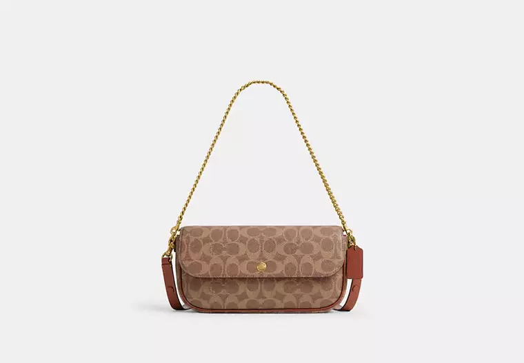 Bolso de lona exclusivo de Brook con cadena y solapa