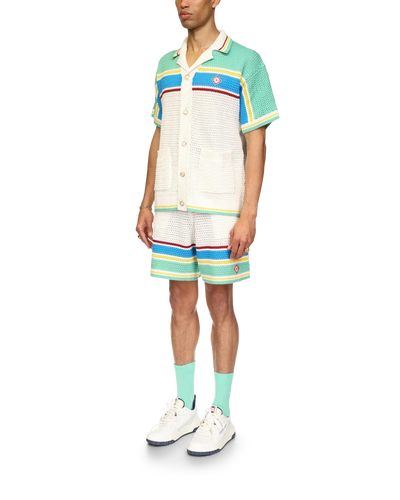 Camiseta de tenis de crochet