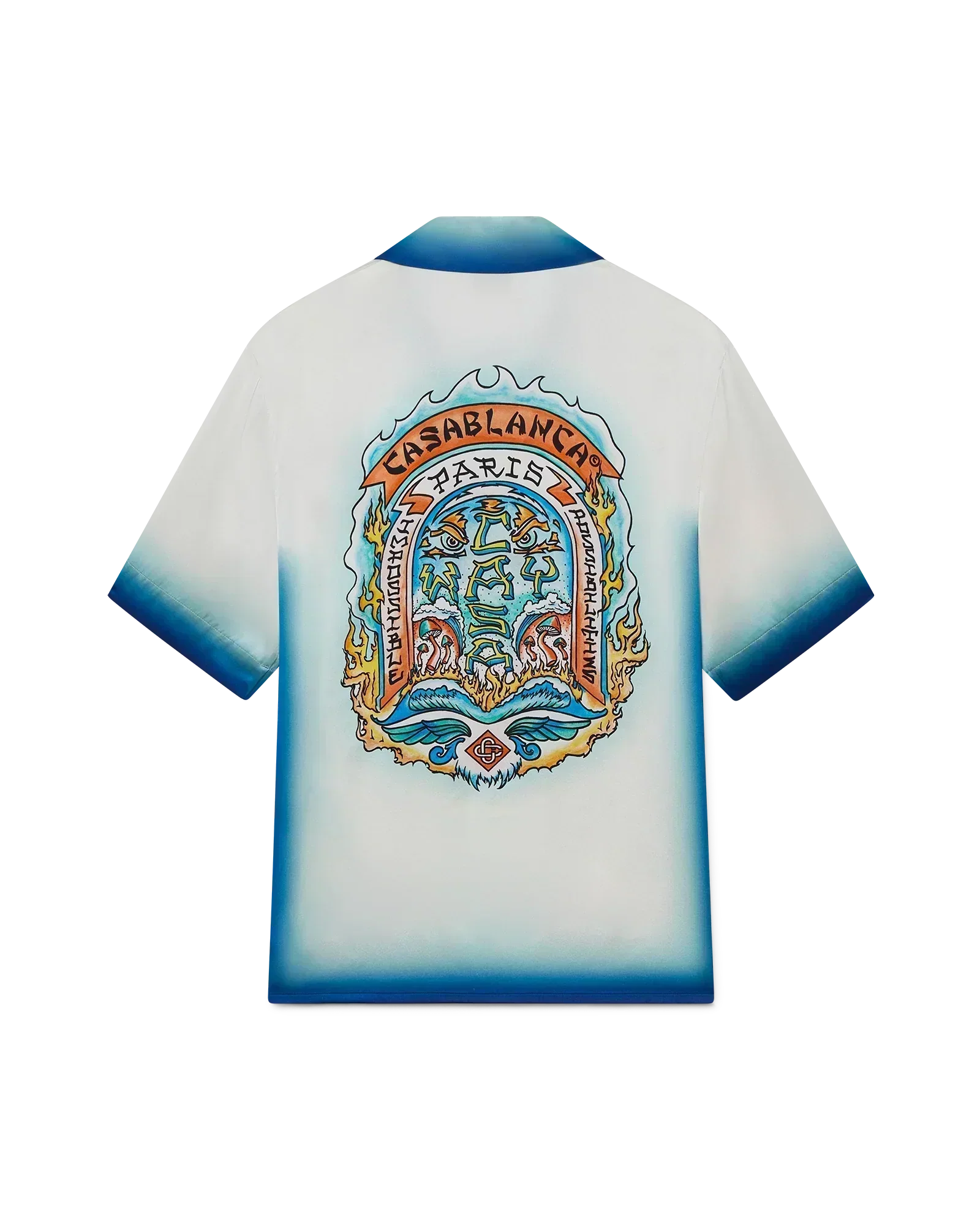 Camisa de seda de manga corta Casa Way Skate