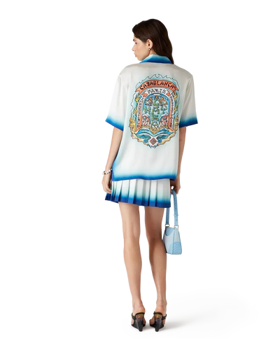 Camisa de seda de manga corta Casa Way Skate