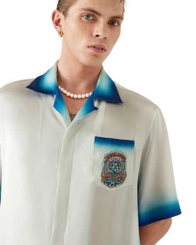 Camisa de seda de manga corta Casa Way Skate