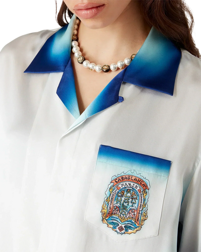 Camisa de seda de manga corta Casa Way Skate