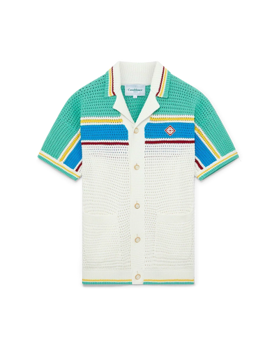 Camiseta de tenis de crochet