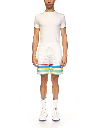 Pantalones cortos de tenis de crochet