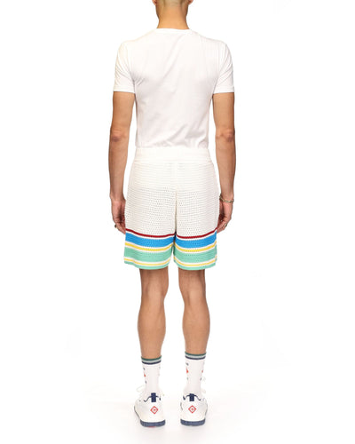 Pantalones cortos de tenis de crochet