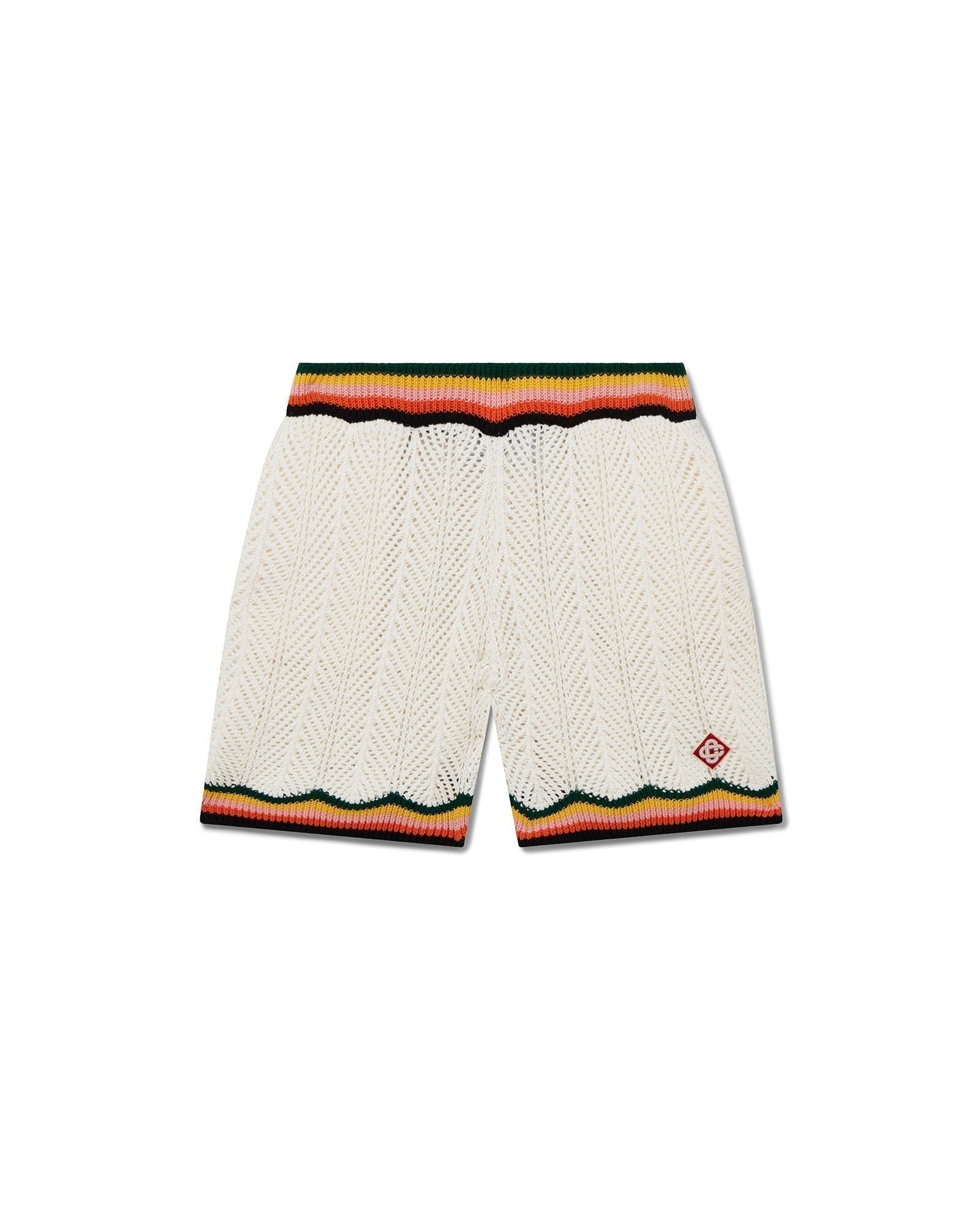 Pantalones cortos de encaje Chevron