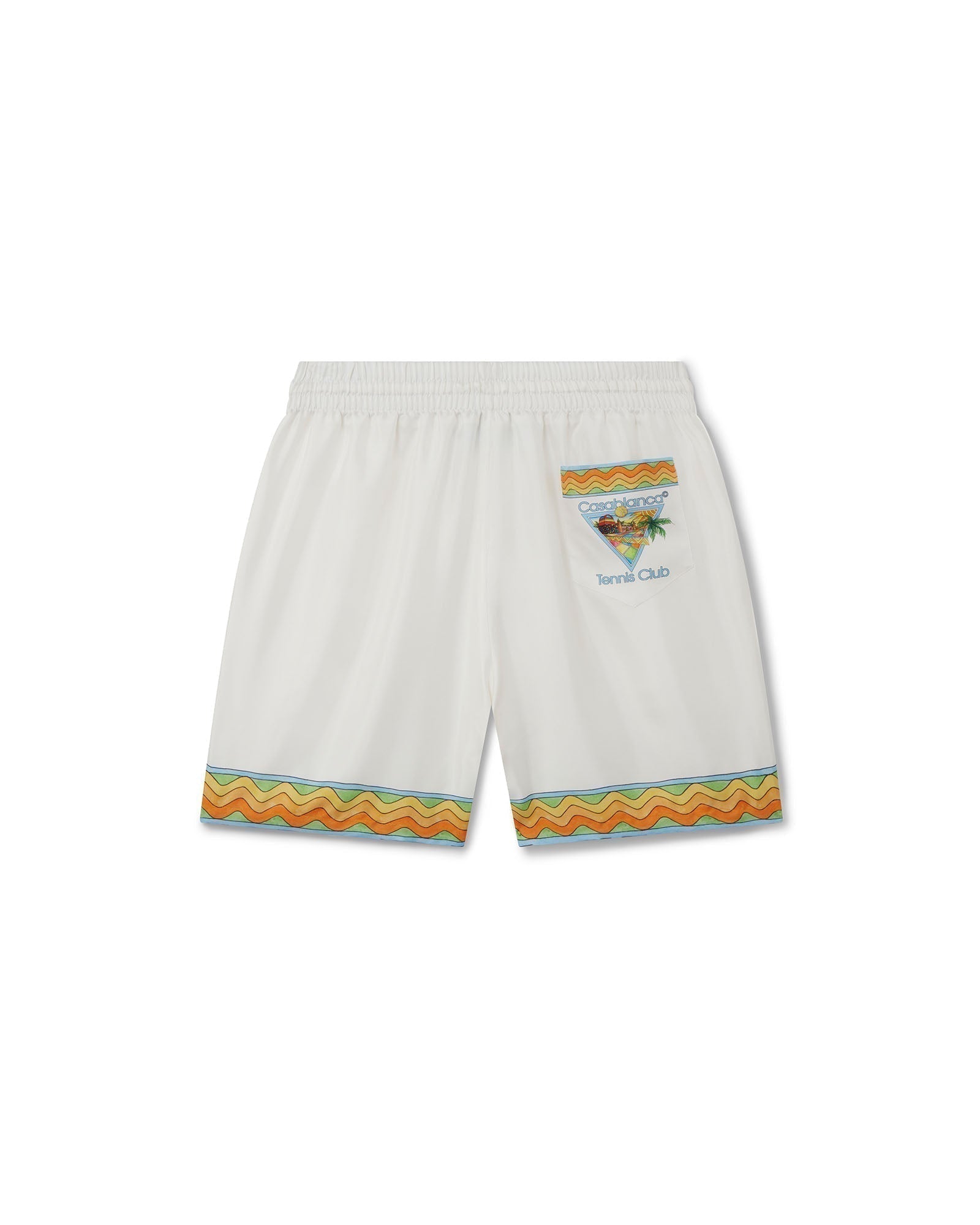 Pantalones cortos de seda del Afro Cubism Tennis Club