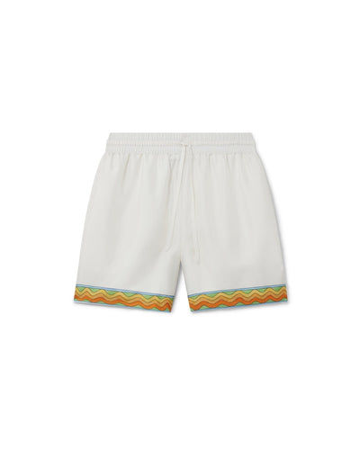Pantalones cortos de seda del Afro Cubism Tennis Club