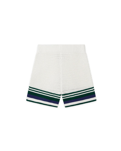 Pantalones cortos de tenis de crochet