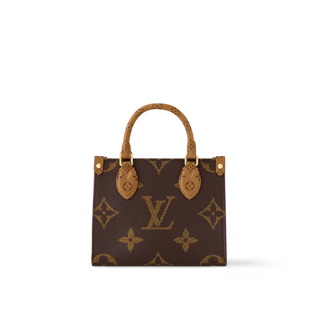 LV - Bolso tote doble pequeño OnTheGo BB Maron