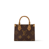 LV - Bolso tote doble pequeño OnTheGo BB Maron
