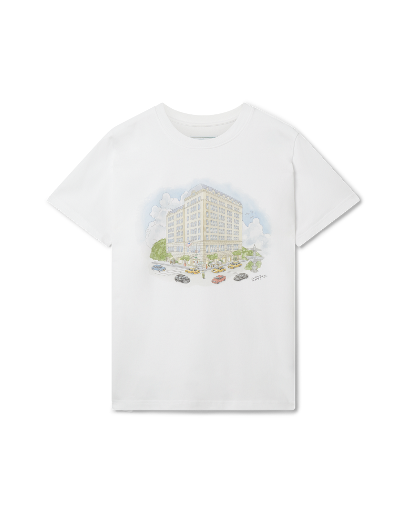 Camiseta blanca de la Quinta Avenida