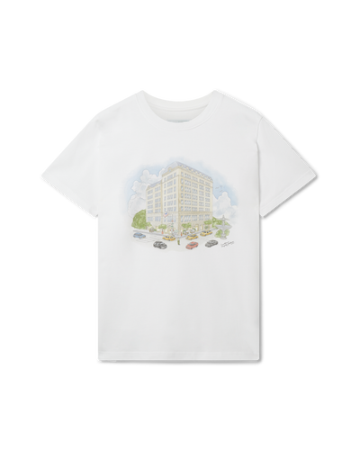 Camiseta blanca de la Quinta Avenida