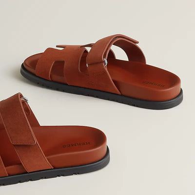 Hermes - Sandalias Chipre marrones Muscavado