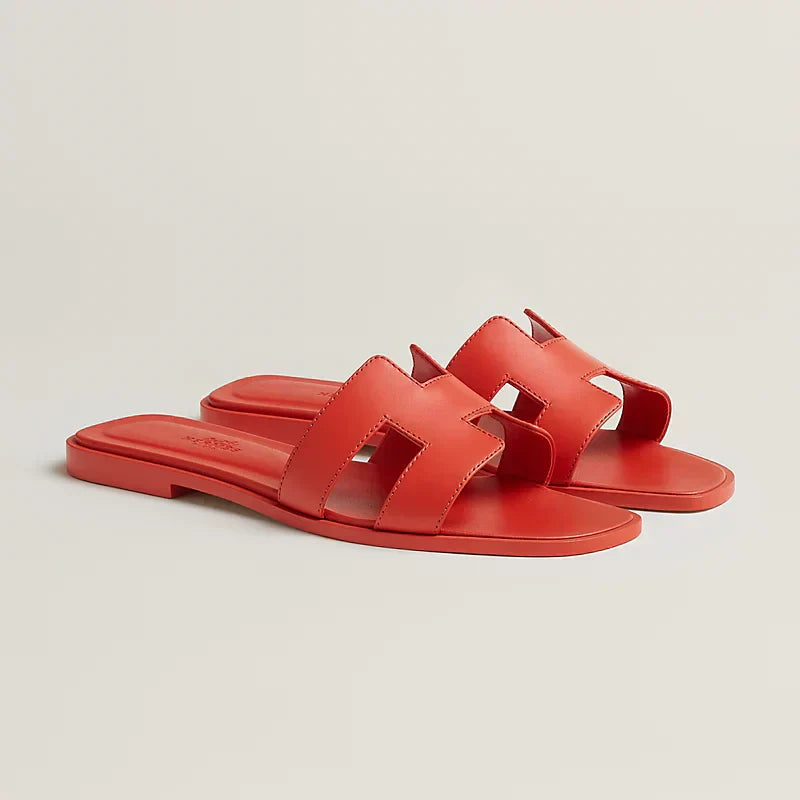 Hermes - Chanclas capuchinas naranjas