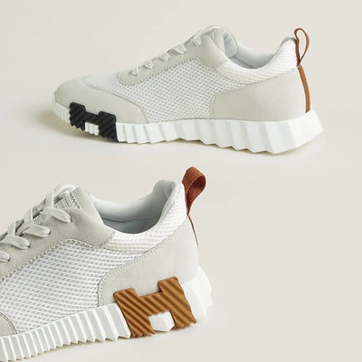 Hermès Bouncing blanco/marrón/negro