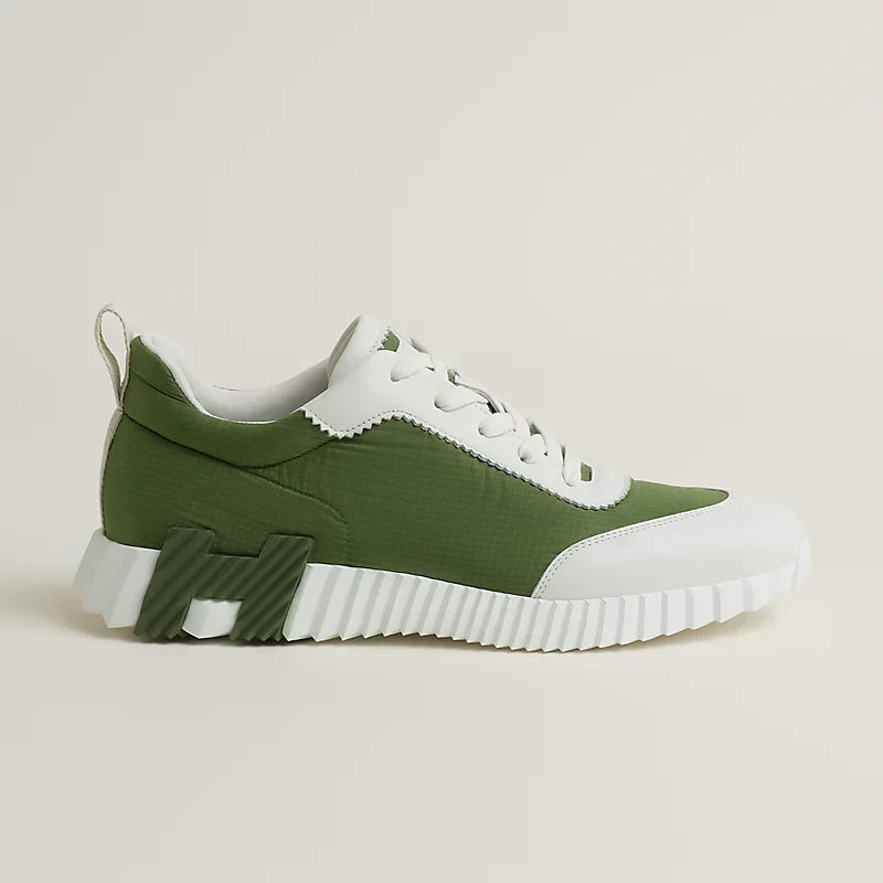 Sneakers Hermès matcha / blanc